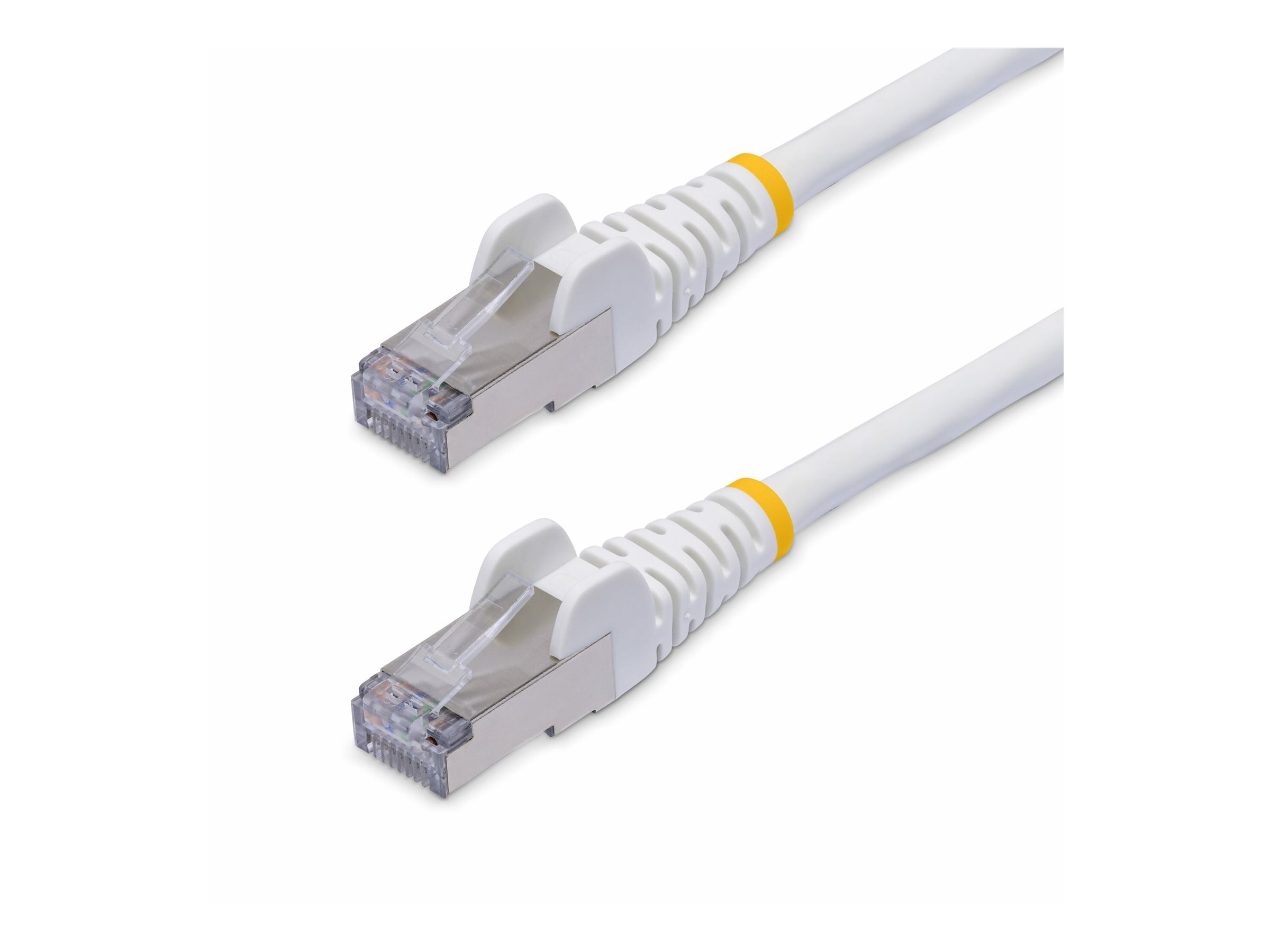 StarTech.com 50cm White CAT8 Ethernet Cable, Snagless, S/FTP, 25G/40G - Cordon de raccordement - RJ-45 (M) pour RJ-45 (M) - 50 cm - 5.6 mm - S/FTP - CAT 5/5e/6/6a/8 - IEEE 802.3bt/IEEE 802.3ba - sans halogène, sans crochet - blanc - NLWH-50C-CAT8-PATCH - Câbles à paire torsadée