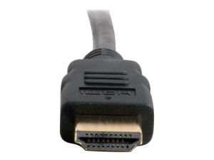 C2G 4ft 4K HDMI Cable with Ethernet - High Speed HDMI Cable - Câble HDMI avec Ethernet - HDMI mâle pour HDMI mâle - 1.22 m - blindé - noir - 50608 - Accessoires pour systèmes audio domestiques