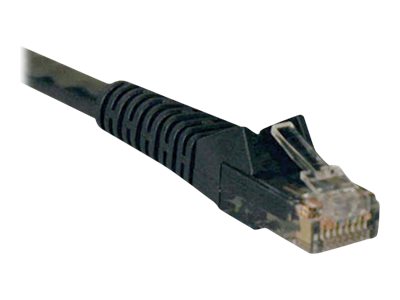 Eaton Tripp Lite Series Cat6 Gigabit Snagless Molded (UTP) Ethernet Cable (RJ45 M/M), PoE, Black, 15 ft. (4.57 m) - Cordon de raccordement - RJ-45 (M) pour RJ-45 (M) - 4.57 m - UTP - CAT 6 - moulé, sans crochet, bloqué - noir - N201-015-BK - Câbles à paire torsadée