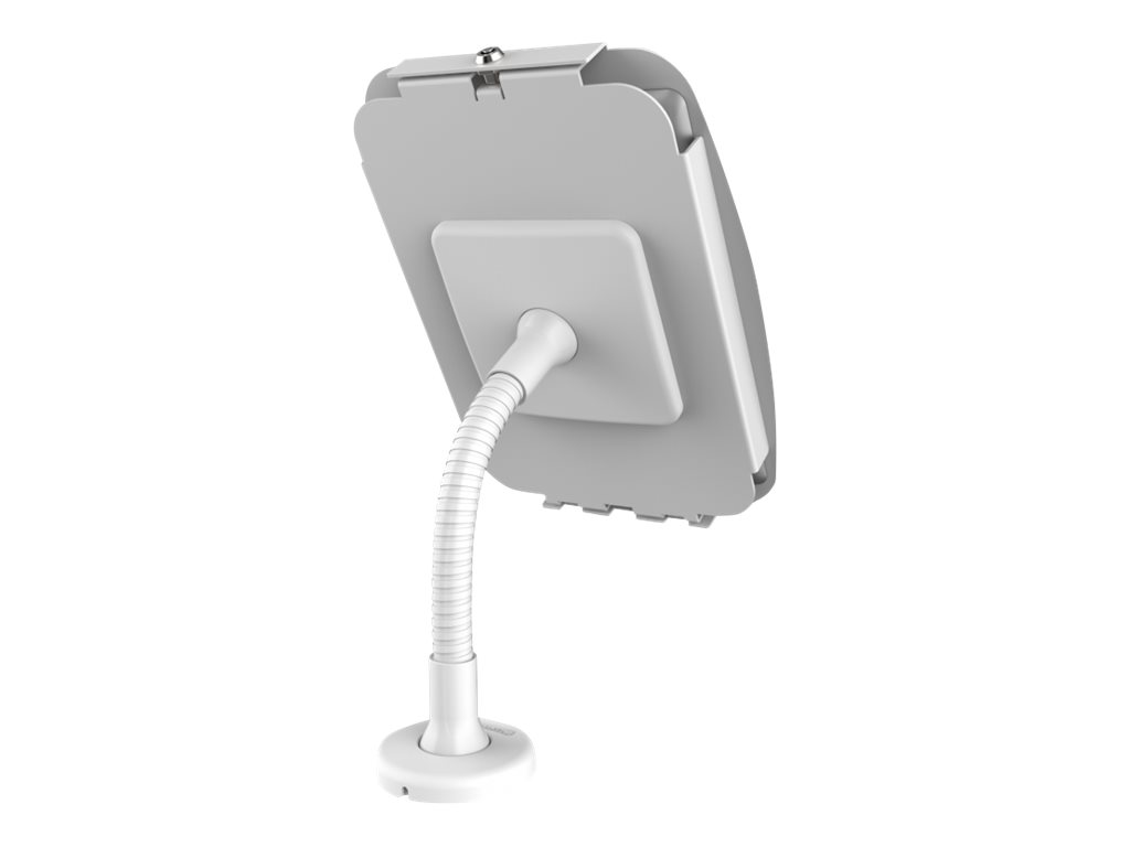 Compulocks iPad 10,2" Support Tablette flexible et et boîtier Space - Kit de montage (bras flexible, enceinte) - pour tablette - verrouillable - aluminium de haute qualité - blanc - Taille d'écran : 10.2" - montable sur mur, montable en surface, dessus de comptoir - pour Apple 10.2-inch iPad (7ème génération, 8ème génération, 9ème génération) - 159W102IPDSW - Accessoires pour ordinateur portable et tablette