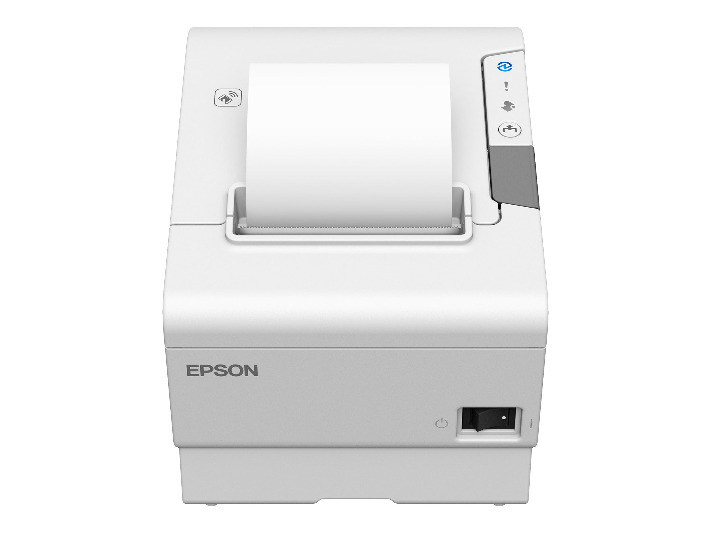 Epson TM T88VI - Imprimante de reçus - thermique en ligne - Rouleau (7,95 cm) - 180 x 180 ppp - jusqu'à 350 mm/sec - USB 2.0, LAN, série, NFC, hôte USB 2.0 - outil de coupe - blanc - C31CE94102 - Imprimantes de reçus POS