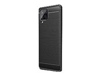 DLH - Coque de protection pour téléphone portable - silicone - noir - pour Samsung Galaxy A12 - DY-PS4517 - Coques et étuis pour téléphone portable