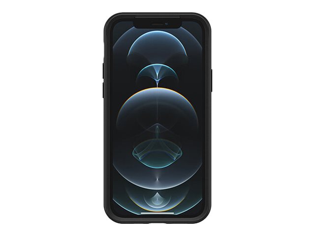 OtterBox Symmetry Series+ - Coque de protection pour téléphone portable - avec MagSafe - polycarbonate, caoutchouc synthétique - noir - pour Apple iPhone 12, 12 Pro - 77-80138 - Coques et étuis pour téléphone portable