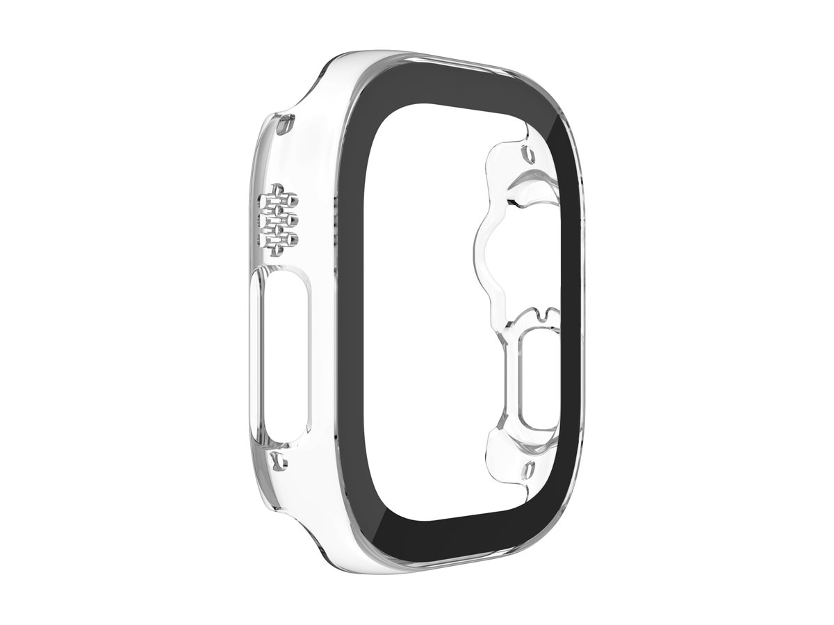 Belkin SCREENFORCE TemperedCurve - Pare-chocs pour montre intelligente - 2 en 1 - polycarbonate, verre trempé (9H) - clair - pour Apple Watch Ultra, Ultra 2 - OWA001ZZCL - Sacs multi-usages