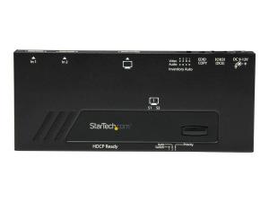 StarTech.com Switch vidéo HDMI automatique à 2 ports - Commutateur HDMI 2x1 avec commutation rapide et détection automatique - 4K - Commutateur vidéo/audio - 2 x HDMI - de bureau - VS221HD4KA - Commutateurs audio et vidéo