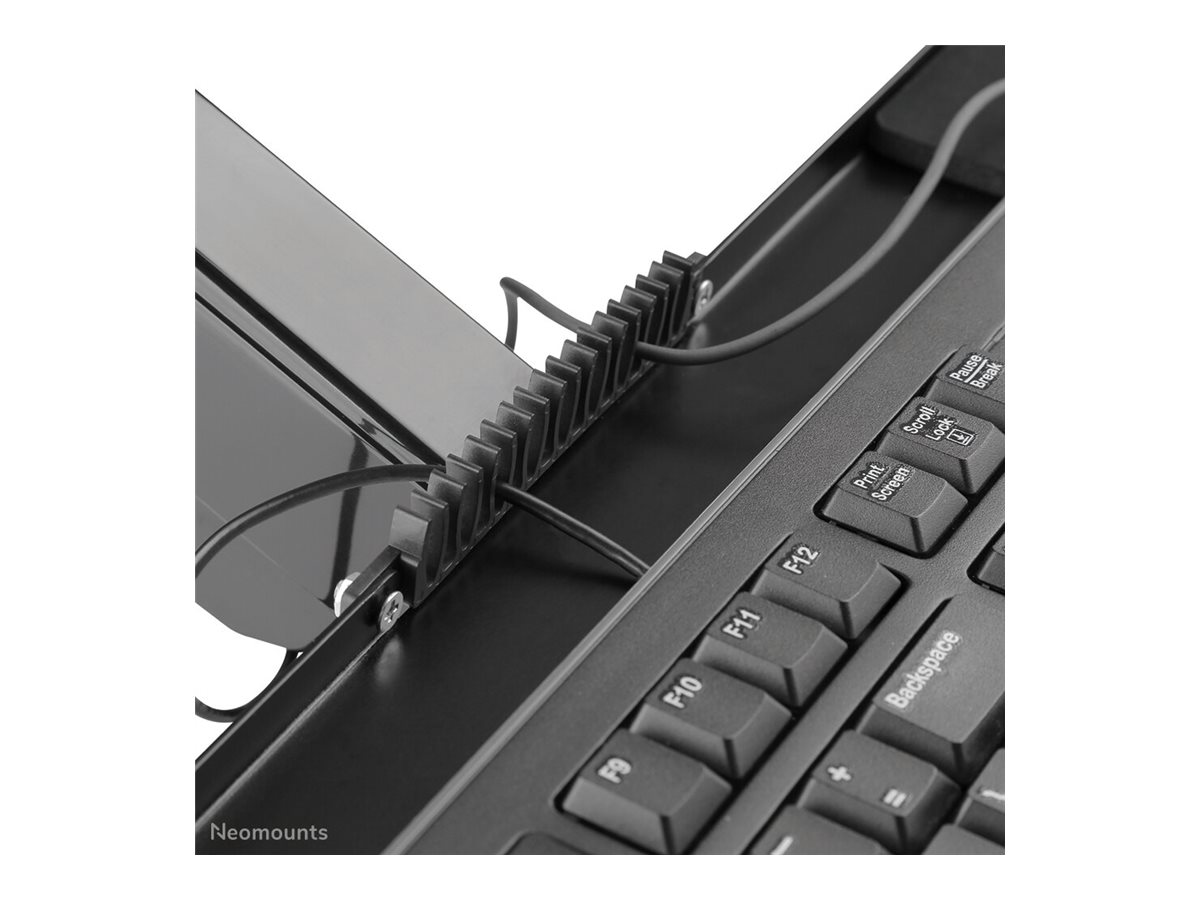 Neomounts DS90-325BL1 - Kit de montage (bras à mouvement libre) - poste de travail assis-debout - pour écran LCD/équipement PC - acier - noir - Taille d'écran : 17"-32" - pinces montables, oeillet, montrable sur bureau - DS90-325BL1 - Accessoires pour écran