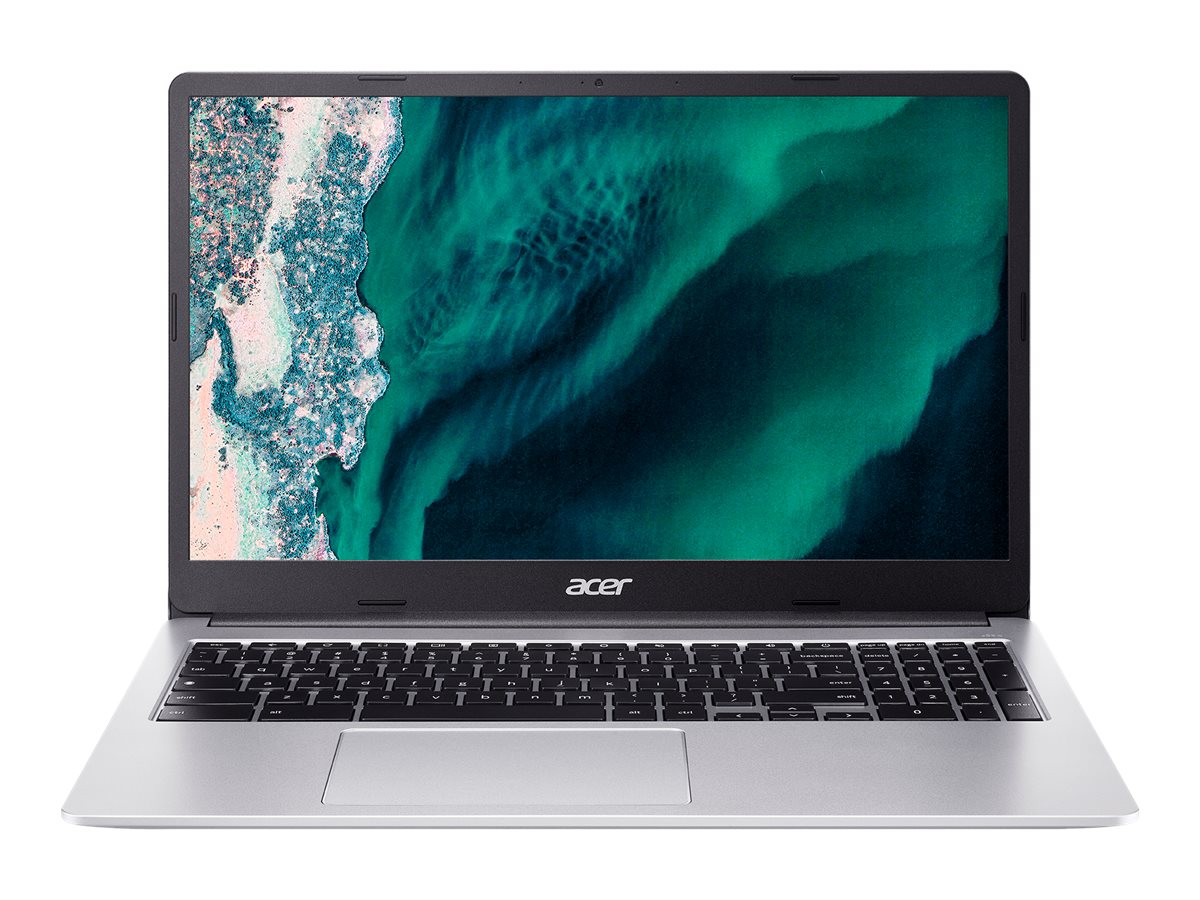 Acer Chromebook 315 CB315-4HT - Intel Pentium Silver - N6000 / jusqu'à 3.3 GHz - Chrome OS - UHD Graphics - 8 Go RAM - 32 Go eMMC - 15.6" IPS écran tactile 1920 x 1080 (Full HD) - Wi-Fi 6 - Argent pur - clavier : Français - NX.KBAEF.003 - Netbook