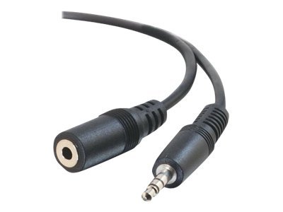C2G - Rallonge de câble audio - mini-phone stereo 3.5 mm mâle pour mini-phone stereo 3.5 mm femelle - 7 m - blindé - moulé - 80095 - Accessoires pour systèmes audio domestiques