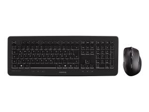 CHERRY DW 5100 - Ensemble clavier et souris - sans fil - 2.4 GHz - Suisse - commutateur : CHERRY LPK - noir - JD-0520CH-2 - Claviers