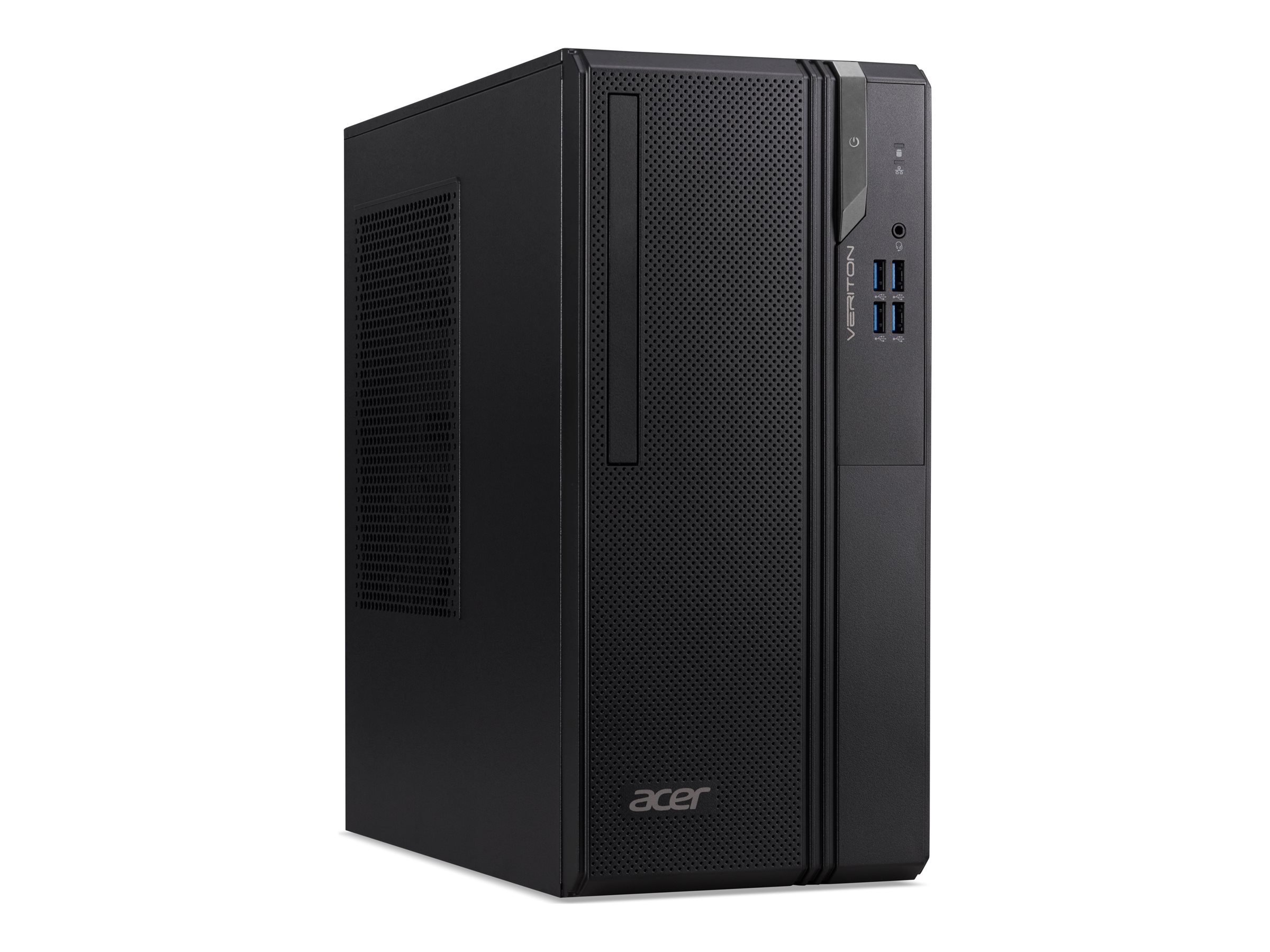 Acer Veriton S2 VS2690G - Mid tower - Core i3 12100 / jusqu'à 4.3 GHz - RAM 8 Go - SSD 256 Go - NVMe - DVD SuperMulti - UHD Graphics 730 - Gigabit Ethernet - Win 11 Pro - moniteur : aucun - DT.VWMEF.001 - Ordinateurs de bureau