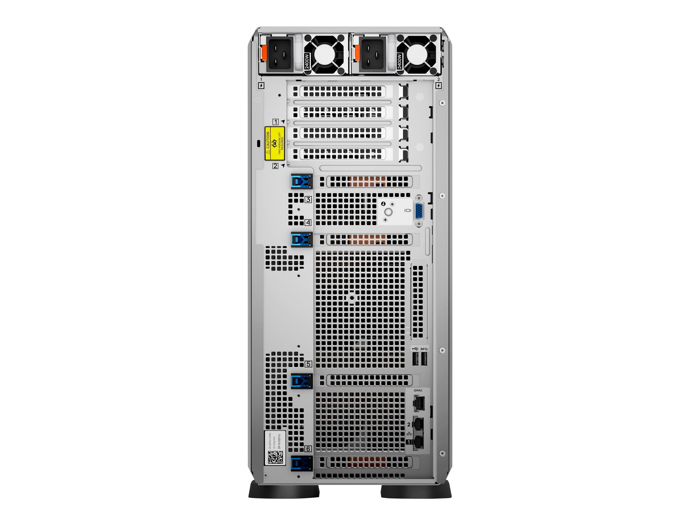 Dell PowerEdge T550 - Serveur - tour - 2 voies - 2 x Xeon Silver 4309Y / jusqu'à 3.6 GHz - RAM 64 Go - SAS - hot-swap 3.5" baie(s) - SSD 480 Go - Matrox G200 - Gigabit Ethernet - moniteur : aucun - noir - avec 3 ans de base sur site - 8RM4N - Serveurs tour