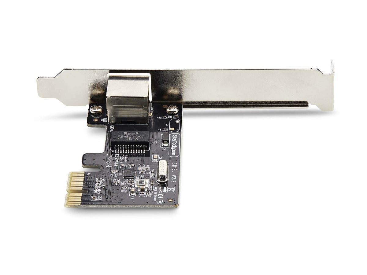 StarTech.com 1-Port Gigabit PCIe Network Adapter Card, TAA Compliant - Adaptateur réseau - PCIe profil bas - Gigabit Ethernet x 1 - noir - Conformité TAA - ST1000SPEX2T - Adaptateurs réseau PCI-e