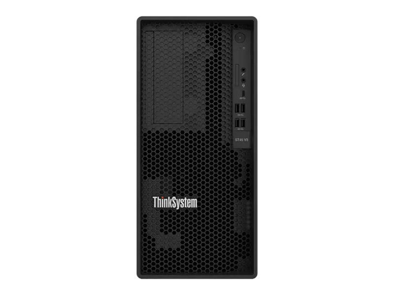 Lenovo ThinkSystem ST45 V3 7DH5 - Serveur - tour 1 voie - 1 x EPYC 4344P / jusqu'à 5.3 GHz - RAM 32 Go - non remplaçable à chaud 3.5" baie(s) - HDD 2 x 960 Go - Gigabit Ethernet - Aucun SE fourni - moniteur : aucun - 7DH5A00CEA - Serveurs tour