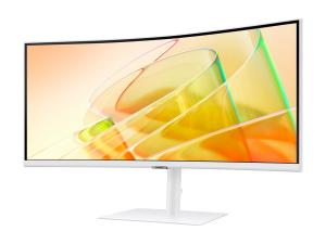 Samsung ViewFinity S6 S34C650TAU - S65TC Series - écran LED - incurvé - 34" - 3440 x 1440 UWQHD @ 100 Hz - VA - 350 cd/m² - 3000:1 - HDR10 - 5 ms - 2x Thunderbolt 4, HDMI, DisplayPort - haut-parleurs - blanc chaud - LS34C650TAUXEN - Écrans d'ordinateur