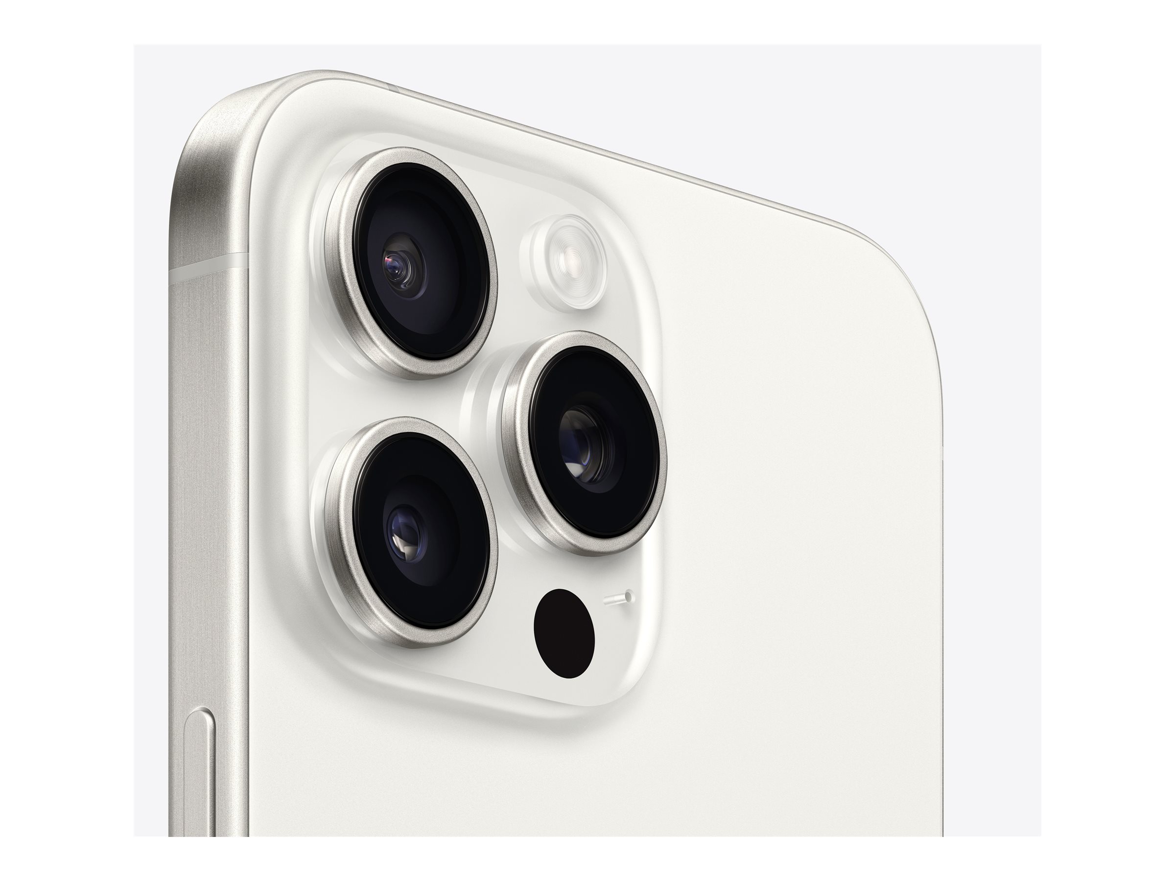 Apple iPhone 15 Pro Max - 5G smartphone - double SIM / Mémoire interne 256 Go - écran OEL - 6.7" - 2796 x 1290 pixels (120 Hz) - 3 x caméras arrière 48 MP, 12 MP, 12 MP - front camera 12 MP - titane blanc - MU783ZD/A - iPhone