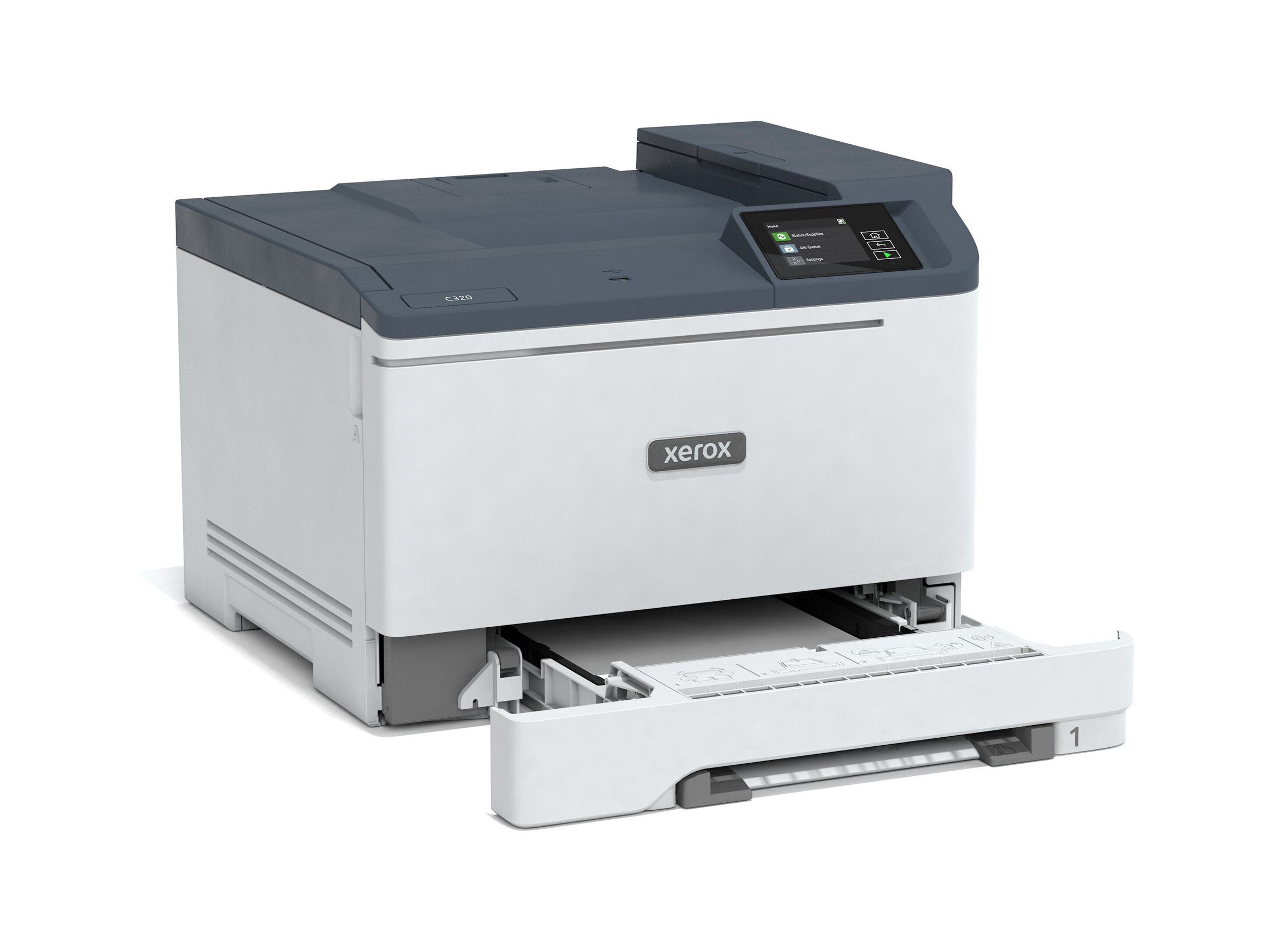 Xerox C320V/DNI - Imprimante - couleur - Recto-verso - laser - A4/Legal - 1200 x 1200 ppp - jusqu'à 33 ppm (mono)/jusqu'à 33 ppm (couleur) - capacité : 250 feuilles - Gigabit LAN, Wi-Fi(n), USB 2.0, USB - programme de retours Green World Alliance - C320V_DNI - Imprimantes laser couleur