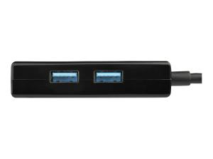 StarTech.com Adaptateur réseau USB 3.0 vers Gigabit Ethernet avec hub USB 3.0 à 2 ports (USB31000S2H) - Adaptateur réseau - USB 3.0 - Gigabit Ethernet x 1 - noir - USB31000S2H - Cartes réseau
