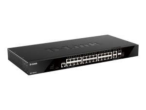 D-Link DGS 1520-28 - Commutateur - C3 - intelligent - 24 x 10/100/1000 + 2 x Gigabit SFP + 2 x 10 Gigabit SFP+ - Montable sur rack - DGS-1520-28 - Concentrateurs et commutateurs gigabit