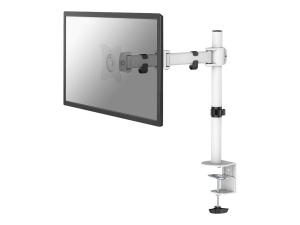 Neomounts NM-D135 - Kit de montage - pleine action - pour Écran LCD - blanc - Taille d'écran : 10"-30" - pinces montables, oeillet, montrable sur bureau - NM-D135WHITE - Montages pour TV et moniteur