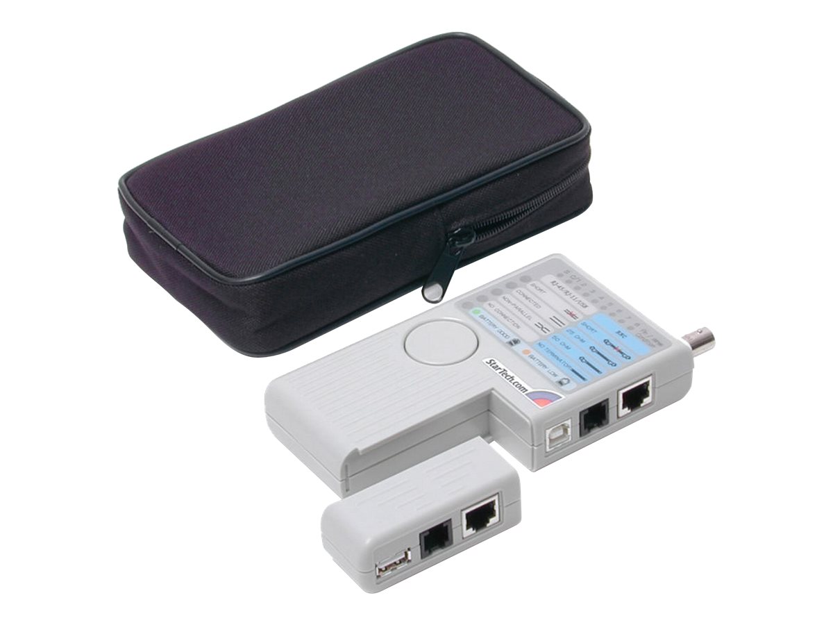 StarTech.com Professional Multi Function RJ45 RJ11 USB and BNC Cable Tester - Testeur de réseau - REMOTETEST - Outils et kits