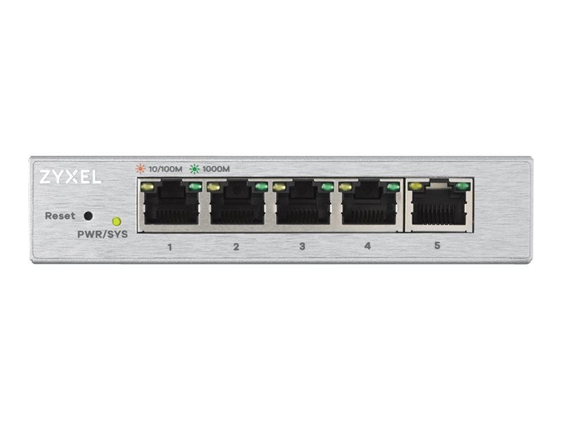 Zyxel GS1200-5 - Commutateur - Géré - 5 x 10/100/1000 - de bureau - GS1200-5-EU0101F - Concentrateurs et commutateurs gigabit