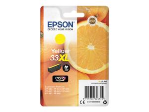 Epson 33XL - 8.9 ml - XL - jaune - original - blister - cartouche d'encre - pour Expression Home XP-635, 830; Expression Premium XP-530, 540, 630, 635, 640, 645, 830, 900 - C13T33644012 - Cartouches d'encre Epson