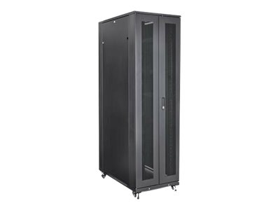 StarTech.com 42U Server Rack Cabinet - 4-Post Adjustable Depth (5.9" to 36.4") IT Network Equipment Rack Enclosure with Casters - 2000lbs (RK4236BKB) - Rack armoire - sur le sol - noir - 42U - 19" - RK4236BKB - Accessoires pour serveur