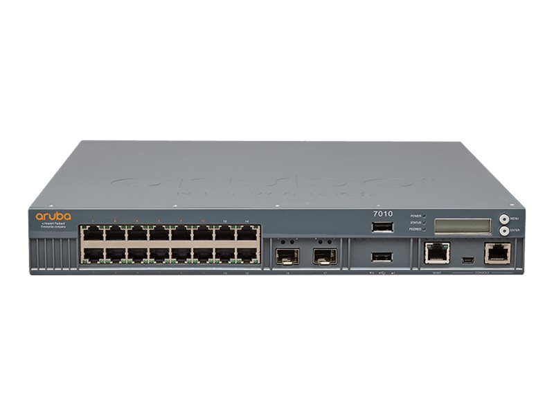 HPE Aruba 7010 (RW) Controller - Périphérique d'administration réseau - 16 ports - 1GbE - 1U - rack-montable - JW678A - Traffic Balancers & Optimizers