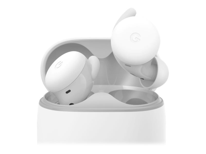 Google Pixel Buds A-Series - Écouteurs sans fil avec micro - intra-auriculaire - Bluetooth - isolation acoustique - blanc clair - GA02213-EU - Écouteurs