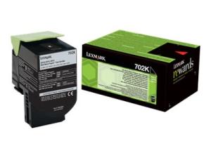 Lexmark 702K - Noir - original - cartouche de toner - pour Lexmark CS310dn, CS310n, CS410dn, CS410dtn, CS410n, CS510de, CS510dte - 70C20K0 - Cartouches de toner Lexmark
