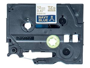 Brother TZe-RN34 - Or sur bleu marine - Rouleau (1,2 cm x 4 m) 1 cassette(s) bande de ruban - pour Brother PT-D600, H110; P-Touch PT-D450; P-Touch Cube PT-P300; P-Touch Embellish PT-D215 - TZERN34 - Rouleaux de papier