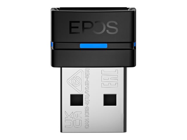 EPOS BTD 800a - Adaptateur réseau - USB - Bluetooth 5.2 - noir - 1001148 - Cartes réseau USB
