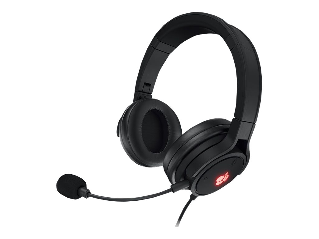 CHERRY HC 2.2 - Micro-casque - circum-aural - filaire - USB - noir - JA-2200-2 - Écouteurs