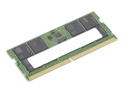 ThinkPad - DDR5 - module - 32 Go - SO DIMM 262 broches - 4800 MHz / PC5-38400 - Campus - vert - pour ThinkPad T15p Gen 3 21DA, 21DB - 4X71K08908 - Mémoire pour ordinateur portable