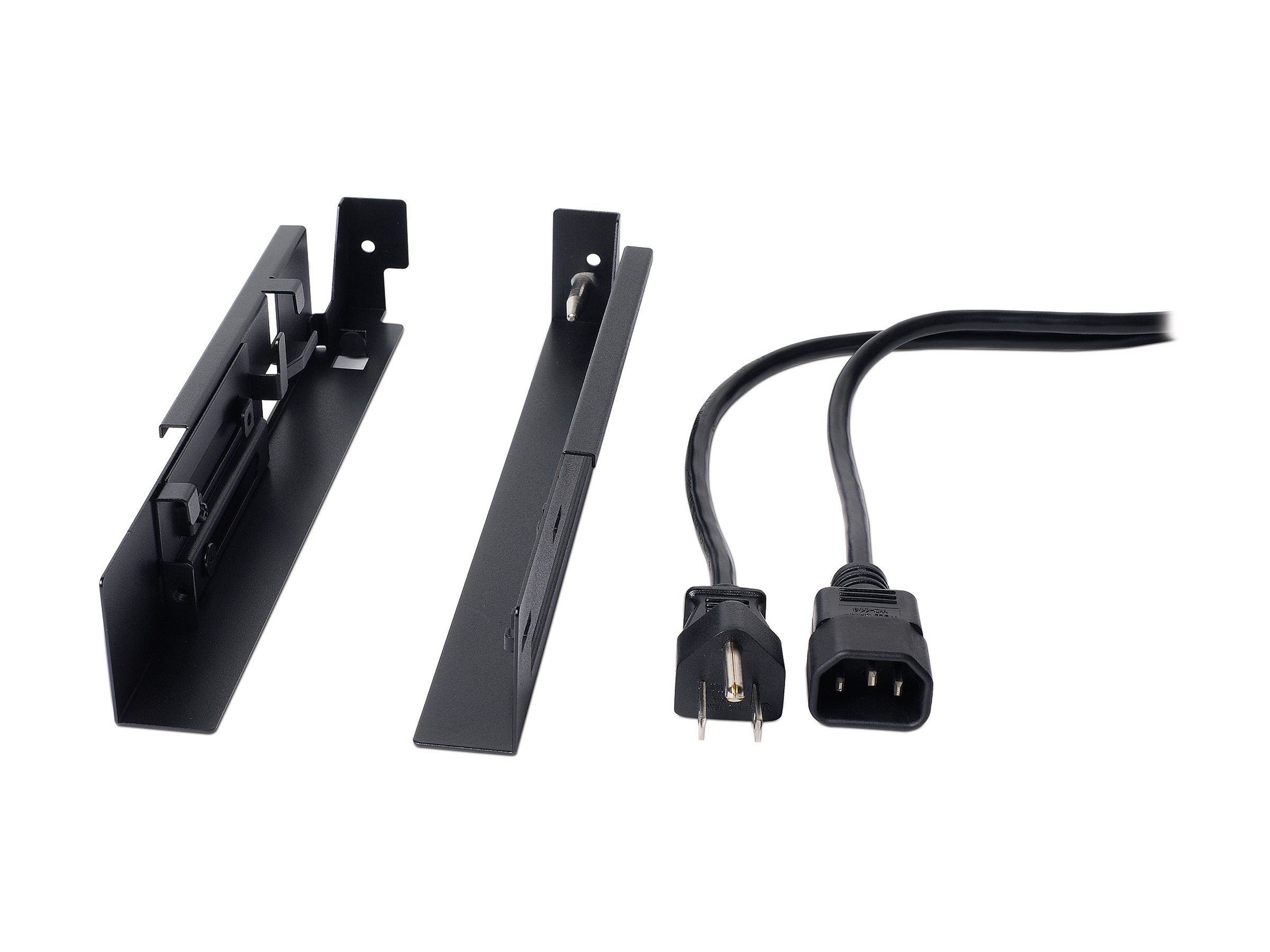 APC - Kit de montage pour rack de console KVM - noir - 1U - Conformité TAA - pour P/N: AR3106SP, SMX1000C, SMX1500RM2UC, SMX1500RM2UCNC, SMX750C, SMX750CNC, SRT5KRMXLW-TW - KVM-LCDMOUNT - Accessoires pour serveur