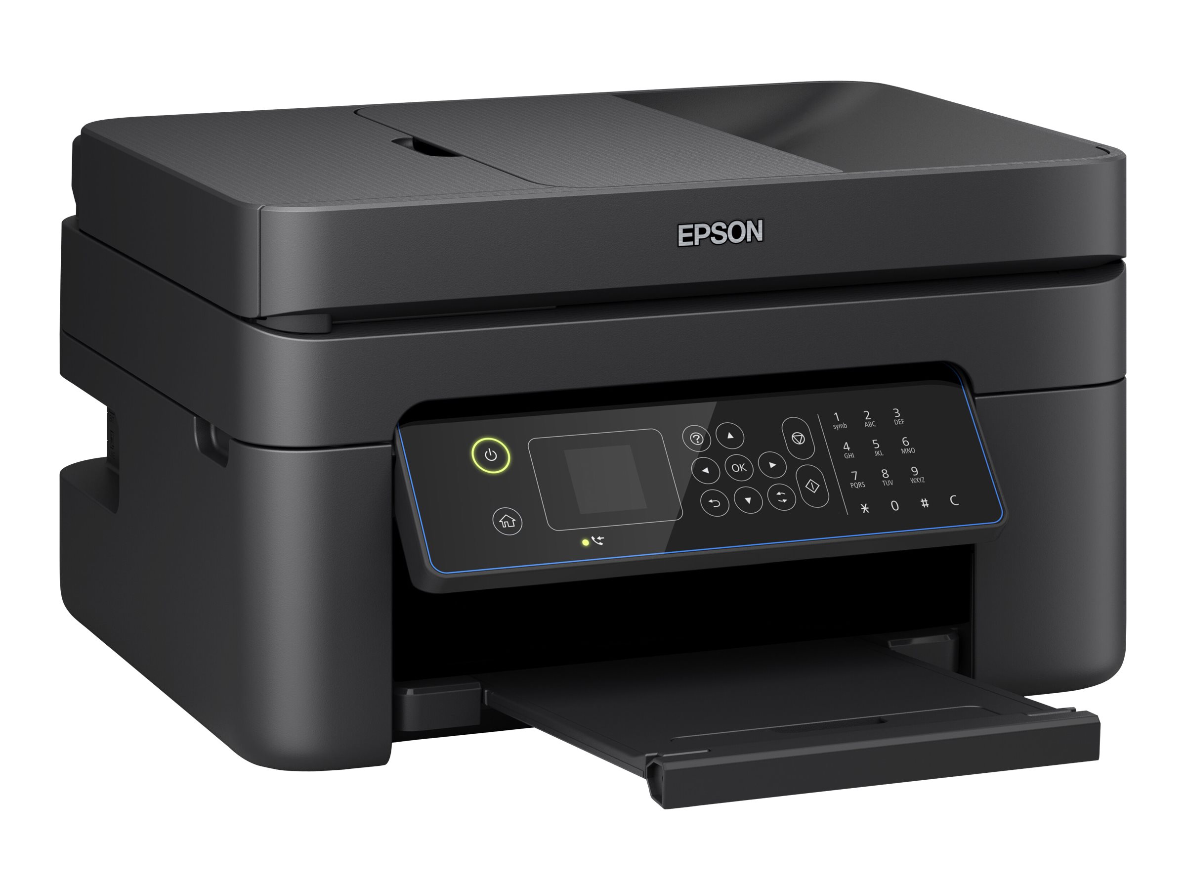 Epson WorkForce WF-2845DWF - Imprimante multifonctions - couleur - jet d'encre - A4/Legal (support) - jusqu'à 10 ppm (impression) - 100 feuilles - 33.6 Kbits/s - USB 2.0, Wi-Fi(n) - C11CG30408 - Imprimantes multifonctions