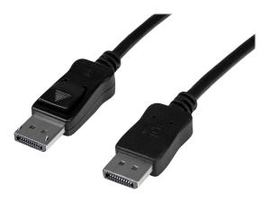 StarTech.com Câble DisplayPort actif de 15 m - Cordon DP vers DP - M/M - 2560x1600 - Noir - Câble DisplayPort - DisplayPort (M) pour DisplayPort (M) - 15 m - actif, verrouillé - noir - DISPL15MA - Câbles pour périphérique
