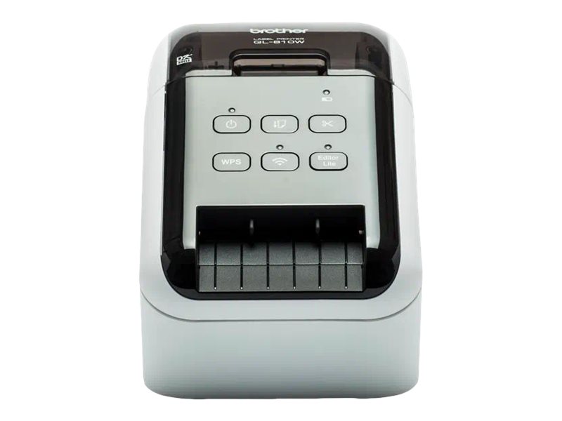 Brother QL-810Wc - Imprimante d'étiquettes - deux couleurs (monochrome) - thermique direct - rouleau (6,2 cm) - 300 x 600 ppp - jusqu'à 110 étiquettes/minute - USB 2.0, Wi-Fi(n) - outil de coupe - blanc, noir brillant - QL810WCUA1 - Imprimantes thermiques