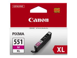 Canon CLI-551M XL - 11 ml - à rendement élevé - magenta - original - réservoir d'encre - pour PIXMA iP8750, iX6850, MG5550, MG5650, MG5655, MG6450, MG6650, MG7150, MG7550, MX725, MX925 - 6445B001 - Réservoirs d'encre