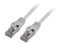 MCL - Câble réseau - RJ-45 (M) pour RJ-45 (M) - 50 cm - S/FTP - CAT 6a - sans halogène, sans crochet - blanc - IC5K99A06ASH05W - Câbles à paire torsadée