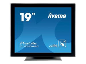 iiyama ProLite T1932MSC-B5X - Écran LED - 19" - écran tactile - 1280 x 1024 - IPS - 250 cd/m² - 1000:1 - 14 ms - HDMI, VGA, DisplayPort - haut-parleurs - noir - T1932MSC-B5X - Écrans d'ordinateur