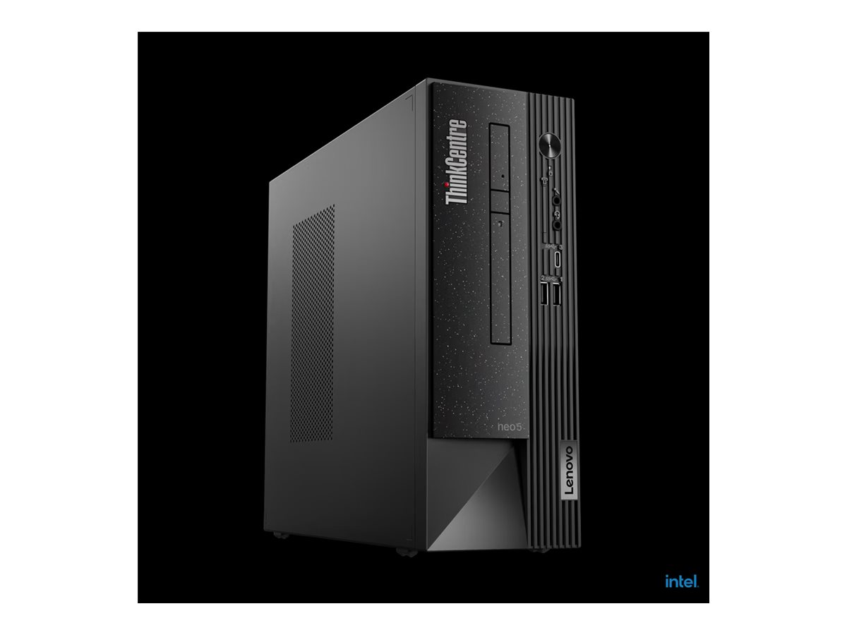 Lenovo ThinkCentre neo 50s Gen 4 12JH - SFF Core i5 13400 / jusqu'à 4.6 GHz - RAM 16 Go - SSD 512 Go - TCG Opal Encryption 2, NVMe - graveur de DVD - UHD Graphics 730 - Gigabit Ethernet - Win 11 Pro - moniteur : aucun - clavier : Français - noir corbeau - Lenovo TopSeller - avec 3 ans de support Lenovo sur site - 12JH002CFR - Ordinateurs de bureau