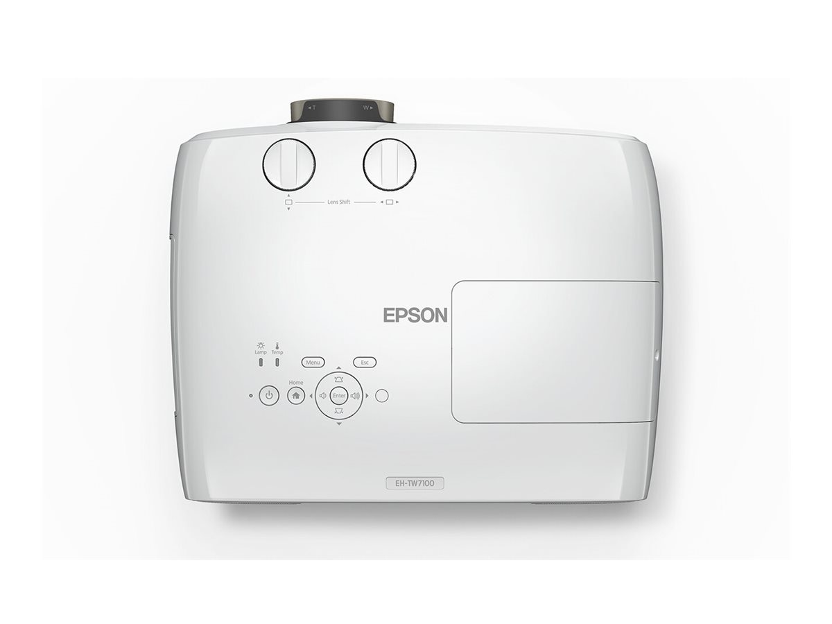 Epson EH-TW7100 - Projecteur 3LCD - 3D - 3000 lumens (blanc) - 3000 lumens (couleur) - 3840 x 2160 (2 x 1920 x 1080) - 16:9 - 4K - blanc - V11H959040 - Projecteurs LCD