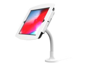 Compulocks iPad Pro 11" (1-4th Gen) Support Tablette flexible et et boîtier Space - Kit de montage (bras flexible, enceinte) - pour tablette - verrouillable - aluminium de haute qualité - blanc - Taille d'écran : 11" - montable sur mur, montable en surface, dessus de comptoir - pour Apple 11-inch iPad Pro (1ère génération, 2e génération, 3ème génération, 4ème génération) - 159W211SENW - Accessoires pour ordinateur portable et tablette