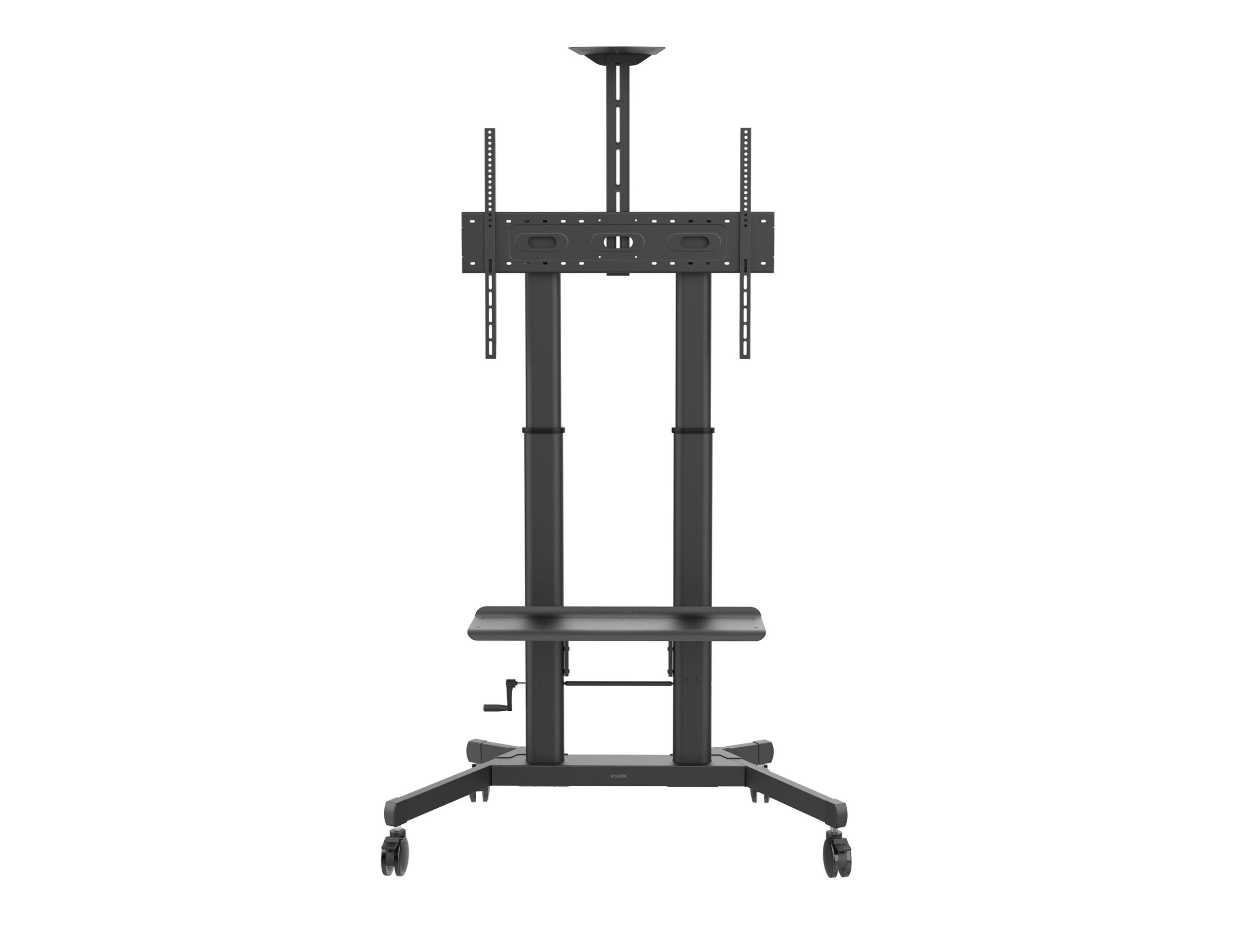 Vision X-Series VFM-F26 - Chariot - pour écran plat/système de vidéoconférence - réglable en hauteur, max. 80 kg - acier - noir - Taille d'écran : 55"-100" - VFM-F26 - Chariots