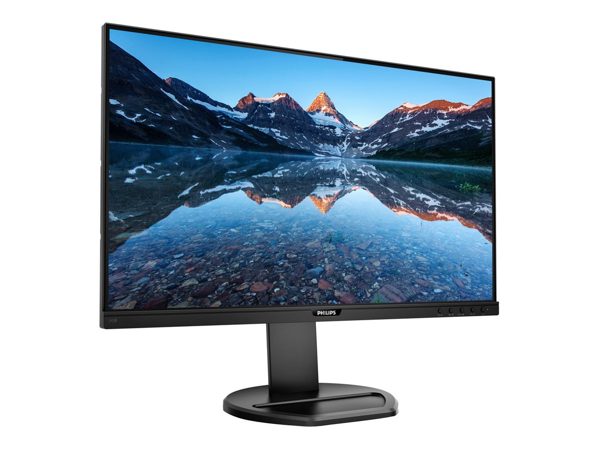 Philips B Line 243B9 - Écran LED - 24" (24" visualisable) - 1920 x 1080 Full HD (1080p) @ 75 Hz - IPS - 250 cd/m² - 1000:1 - 4 ms - HDMI, VGA, DisplayPort, USB-C - haut-parleurs - texture noire - 243B9/00 - Écrans d'ordinateur