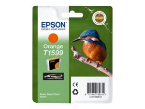 Epson T1599 - 17 ml - orange - original - blister - cartouche d'encre - pour Stylus Photo R2000 - C13T15994010 - Cartouches d'imprimante
