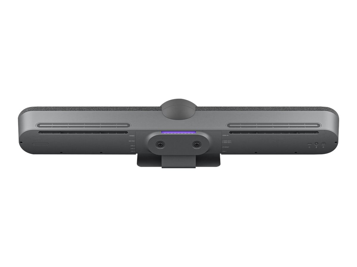 Logitech Bar - Appareil de vidéoconférence - certifié Zoom, Certifié pour Microsoft Teams - graphite - 960-001311 - Audio et visioconférences