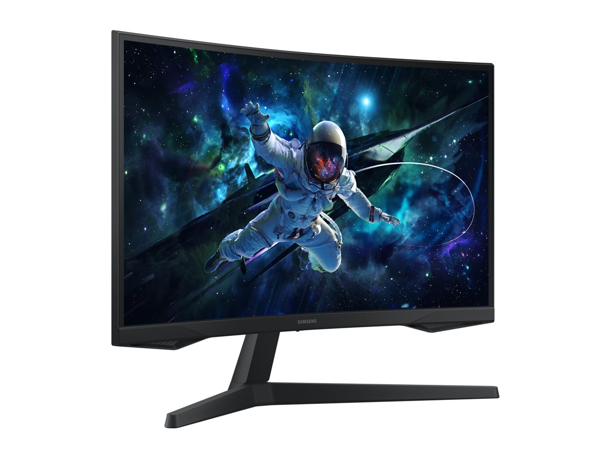 Samsung Odyssey G5 S27CG552EU - G55C Series - écran LED - jeux - incurvé - 27" - 2560 x 1440 QHD @ 165 Hz - VA - 300 cd/m² - 2500:1 - HDR10 - 1 ms - HDMI, DisplayPort - noir - LS27CG552EUXEN - Écrans d'ordinateur