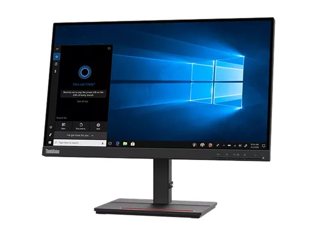 Lenovo ThinkVision T24m-20 - Écran LED - 24" (23.8" visualisable) - 1920 x 1080 Full HD (1080p) - IPS - 250 cd/m² - 1000:1 - 4 ms - HDMI, DisplayPort, USB-C - noir corbeau - pour ThinkCentre neo 70t 11YU - 62CDGAR6EU - Écrans d'ordinateur